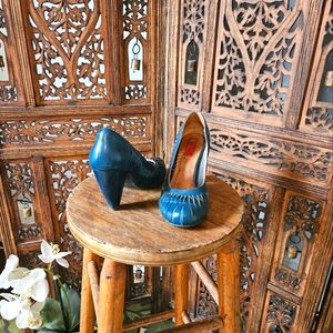 Miz Mooz Blue Vintage Heels